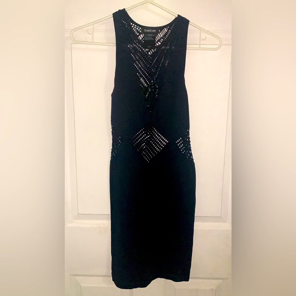 Bebe black dress, size small